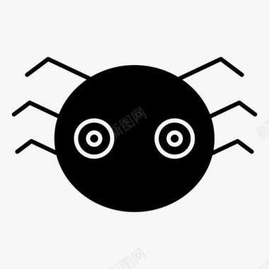 蜘蛛万圣节吓人图标图标