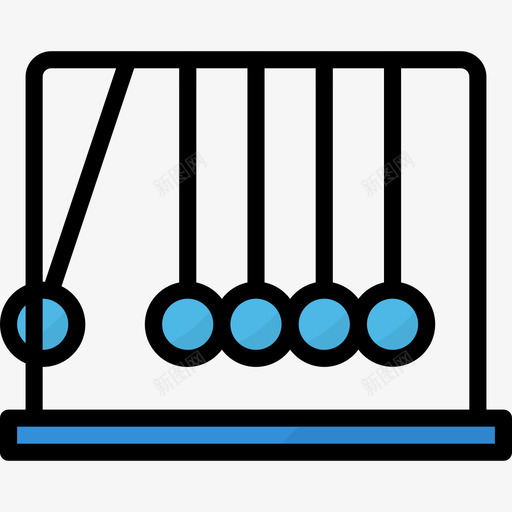 牛顿摇篮科学107线性颜色图标svg_新图网 https://ixintu.com 摇篮 牛顿 科学 线性 颜色