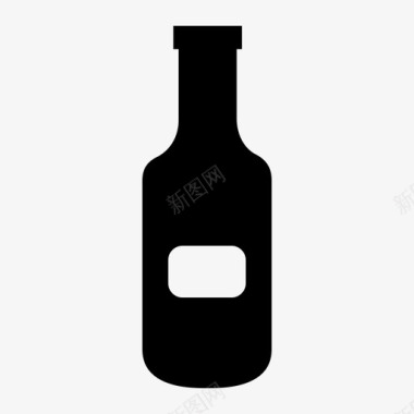 瓶子饮料标签图标图标