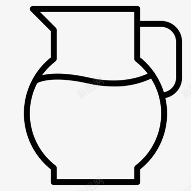 水罐咖啡杯子图标图标