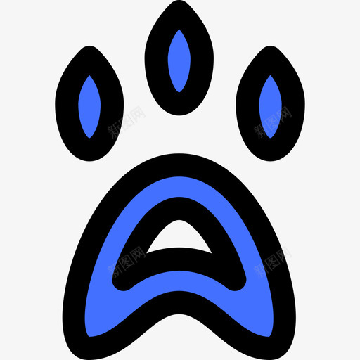 动物冒险51蓝色图标svg_新图网 https://ixintu.com 冒险 动物 蓝色