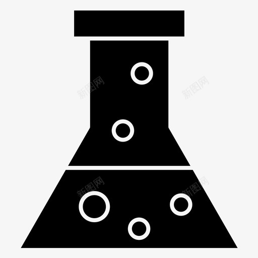 烧杯化学烧瓶锥形烧瓶图标svg_新图网 https://ixintu.com 化学 烧杯 烧瓶 锥形