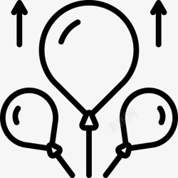 停滞静止气球恒定图标高清图片