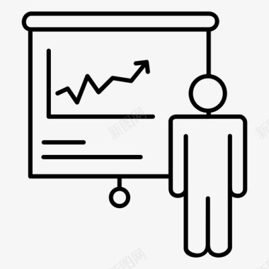 业务分析董事会业务演示图标图标