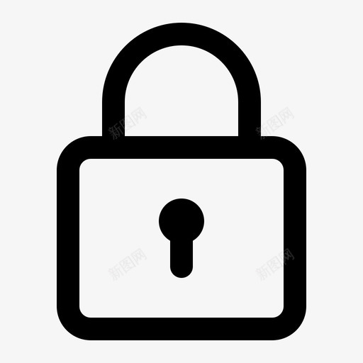 锁应用安全图标svg_新图网 https://ixintu.com 安全 应用 用户界面