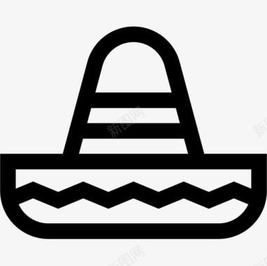 墨西哥帽墨西哥31直纹图标图标