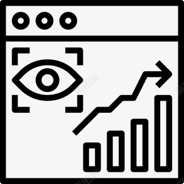 箭头web开发49线性图标图标