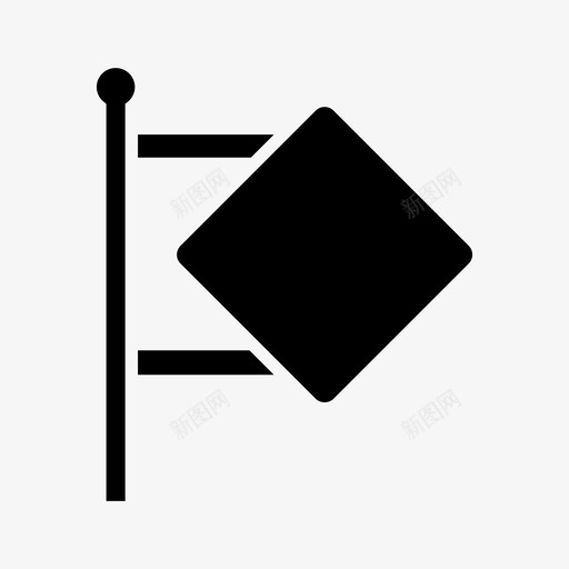 标牌广告牌方向图标svg_新图网 https://ixintu.com 导航 广告牌 方向 标牌 路标