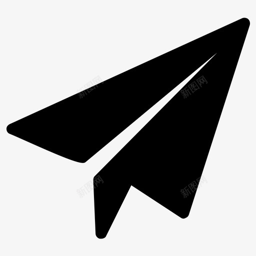 纸飞机箭头发送图标svg_新图网 https://ixintu.com 发送 箭头 飞机