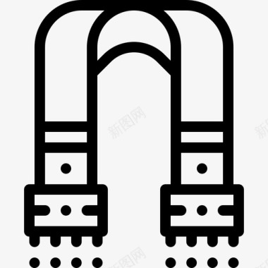 围巾针线活线状图标图标