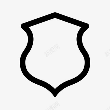 保安徽章警卫图标图标