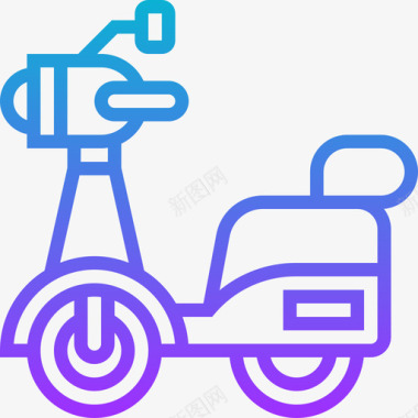 摩托车运输工具和车辆坡度图标图标