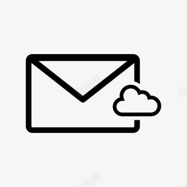 云存储邮件云存储电子邮件图标图标