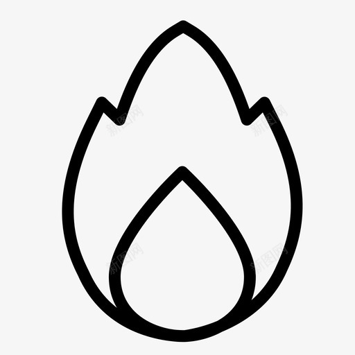 火气候变化图标svg_新图网 https://ixintu.com 气候变化