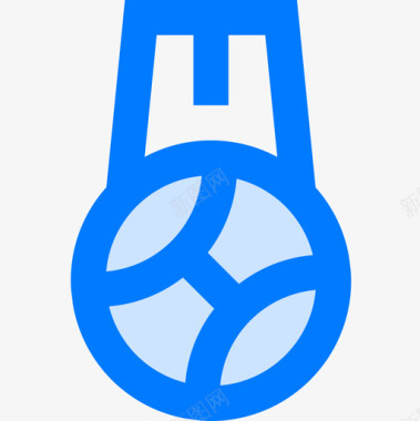奖牌篮球21蓝色图标图标