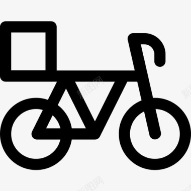 自行车交付98直线型图标图标