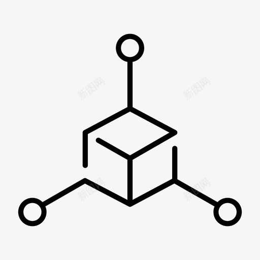 三维建模三维模型块图标svg_新图网 https://ixintu.com 三维 其他 几何体 建模 模型 立方体