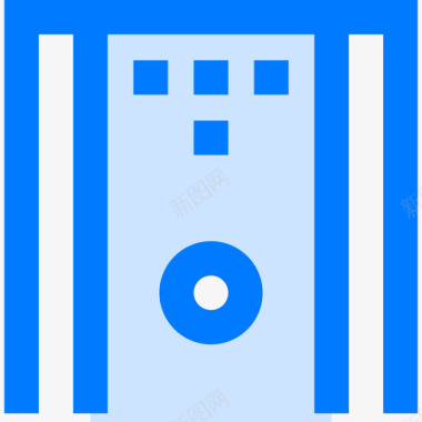 保龄球馆保龄球5蓝色图标图标