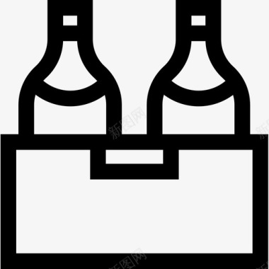 啤酒61号酒吧直线型图标图标
