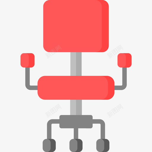 椅子162办公室平的图标svg_新图网 https://ixintu.com 办公室 平的 椅子