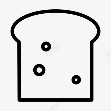 面包食物咖啡店图标图标