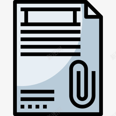 档案文件和文件17线性颜色图标图标