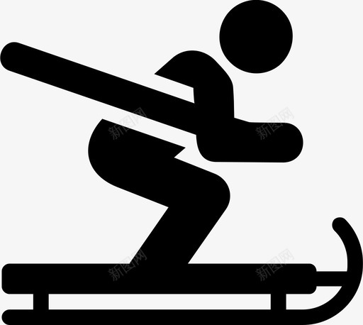 滑雪滑雪者滑雪板图标svg_新图网 https://ixintu.com 冬天 滑雪 滑雪板 滑雪者