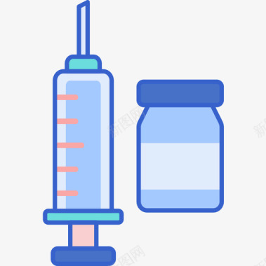 疫苗接种健康50线性颜色图标图标