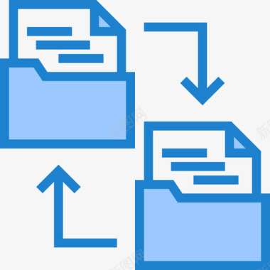 存档文档管理1蓝色图标图标