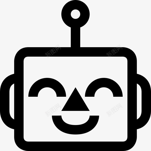 可爱机器人幸运化身表情符号图标svg_新图网 https://ixintu.com 化身 可爱 幸运 快乐 机器 机器人 符号 表情