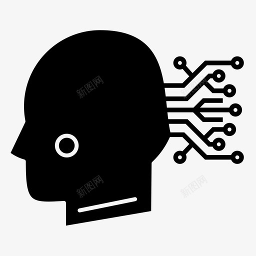 机器人人工智能机器人学图标svg_新图网 https://ixintu.com 人工智能 机器人 机器人学