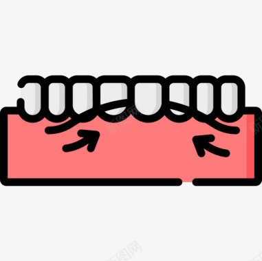 清洁牙医47线性颜色图标图标