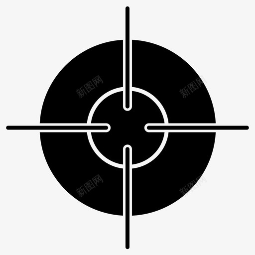聚焦瞄准十字准线图标svg_新图网 https://ixintu.com 准线 十字 瞄准 聚焦