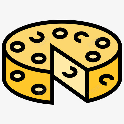 奶酪纯素22原色图标svg_新图网 https://ixintu.com 原色 奶酪 纯素
