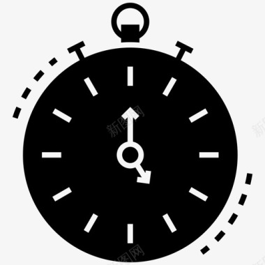 秒表模拟手表计时器图标图标