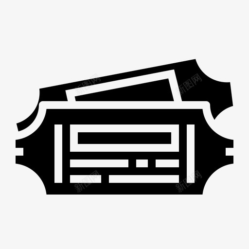 车票通道通行证图标svg_新图网 https://ixintu.com 火车 火车站 车票 通行证 通道
