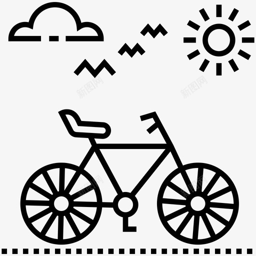 自行车自行车比赛健康活动图标svg_新图网 https://ixintu.com 健康 户外 旅游线路 比赛 活动 自行车 赛车