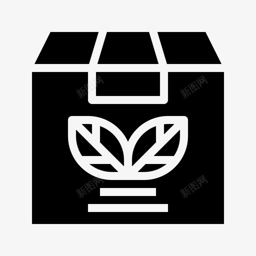 天然产物生态包装图标svg_新图网 https://ixintu.com 产物 包装 固体 天然 生态