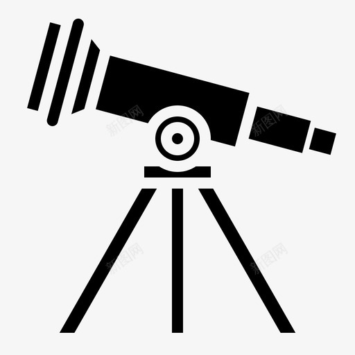 望远镜启动8填充图标svg_新图网 https://ixintu.com 启动 填充 望远镜