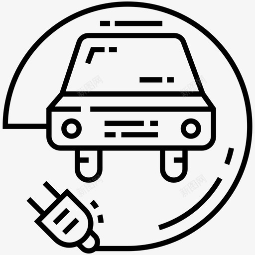 充电汽车环保汽车生态图标svg_新图网 https://ixintu.com 充电 图标 汽车 环保 环境 生态 电动汽车 线路 车辆