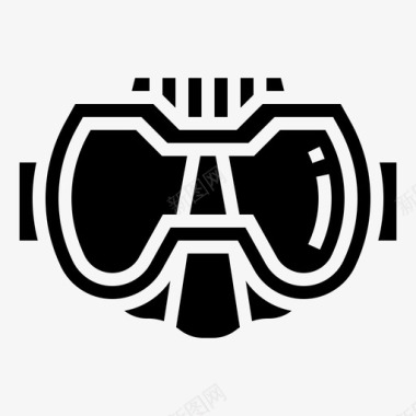 潜水面罩设备护目镜图标图标