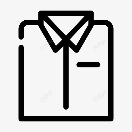 衬衫制服图标svg_新图网 https://ixintu.com 制服 衬衫