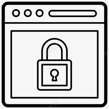 网站安全在线保护网页保护图标图标