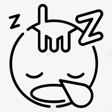 睡觉小睡休息图标图标