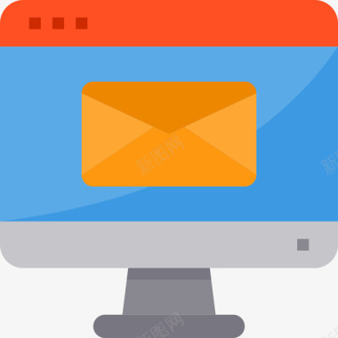 邮件网站和windows界面4平面图标图标