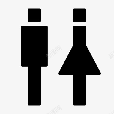 卫生间浴室厕所图标图标