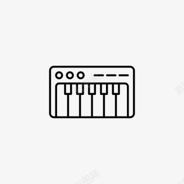 键盘乐器媒体图标图标