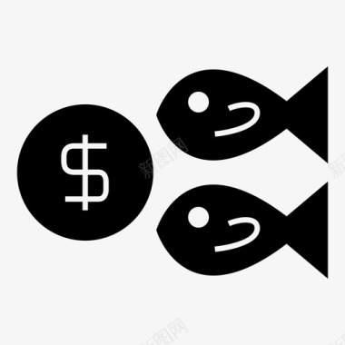鱼硬币竞争者图标图标