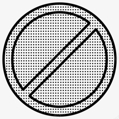 禁止标志社交网络星罗棋布图标图标