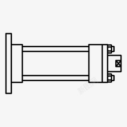 液压气动fb气缸液压气动图标高清图片